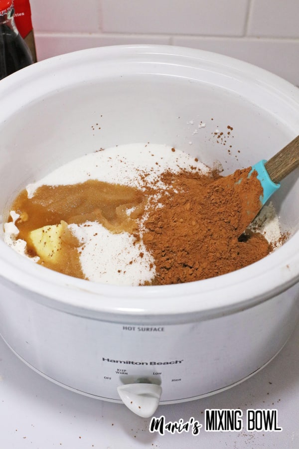 mix for cake in crock pot