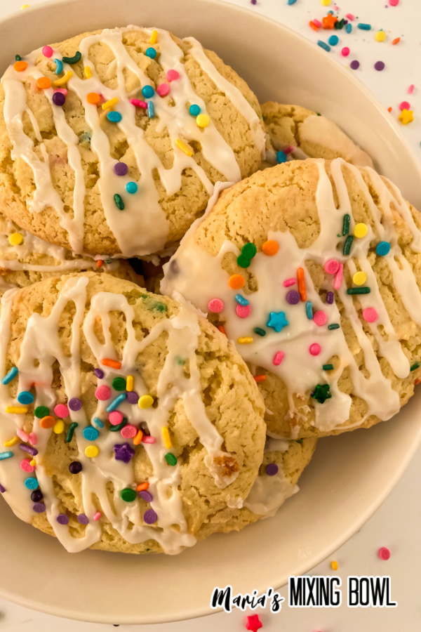 close up of Funfetti Chocolate Chips Cookies