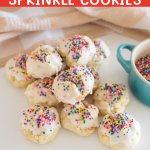 Italian Sprinkle Cookies Pinterest Pin with text