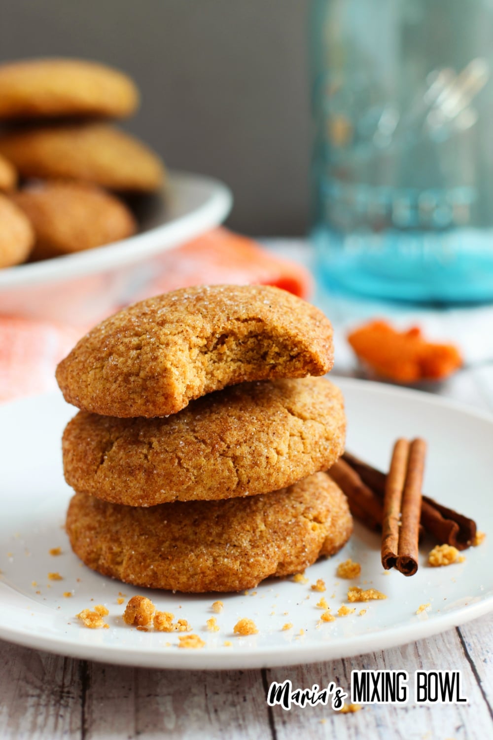 Chewy Pumpkin Cookies - Maria's Mixing Bowl