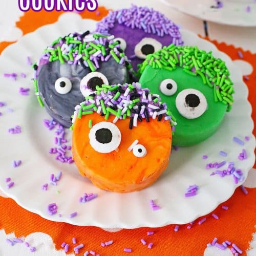 Oreo Monster Cookies for Halloween - My Gorgeous Recipes