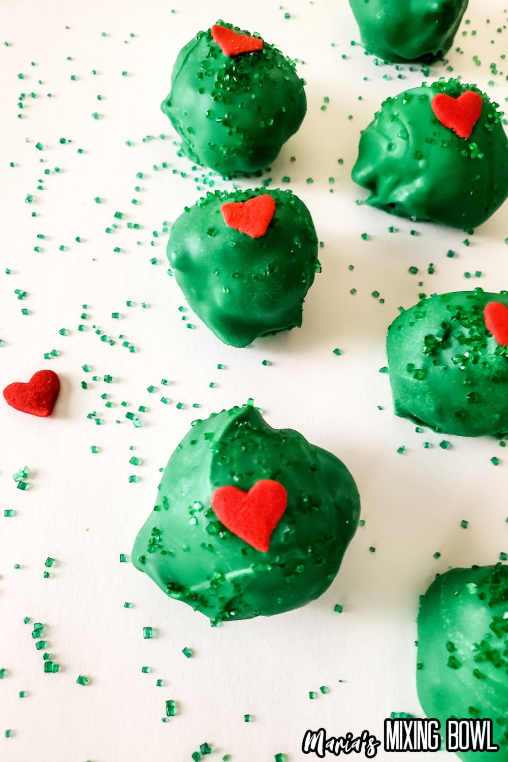 Grinch Truffles - Maria's Mixing Bowl