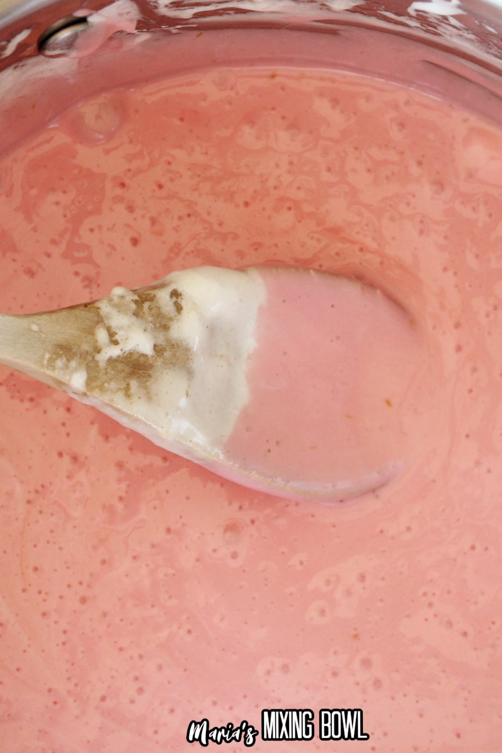 marshmallows, butter, and candy melts, melted in a large pot