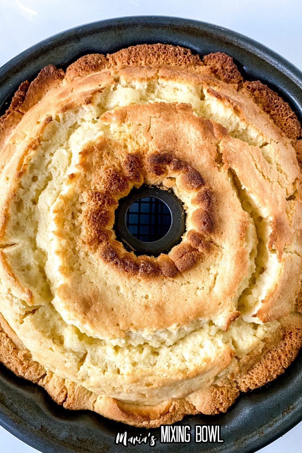 cake baked in a bundt cake pan