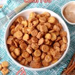 white bowl filled with ritz bitz churros with the name in text for pinterest