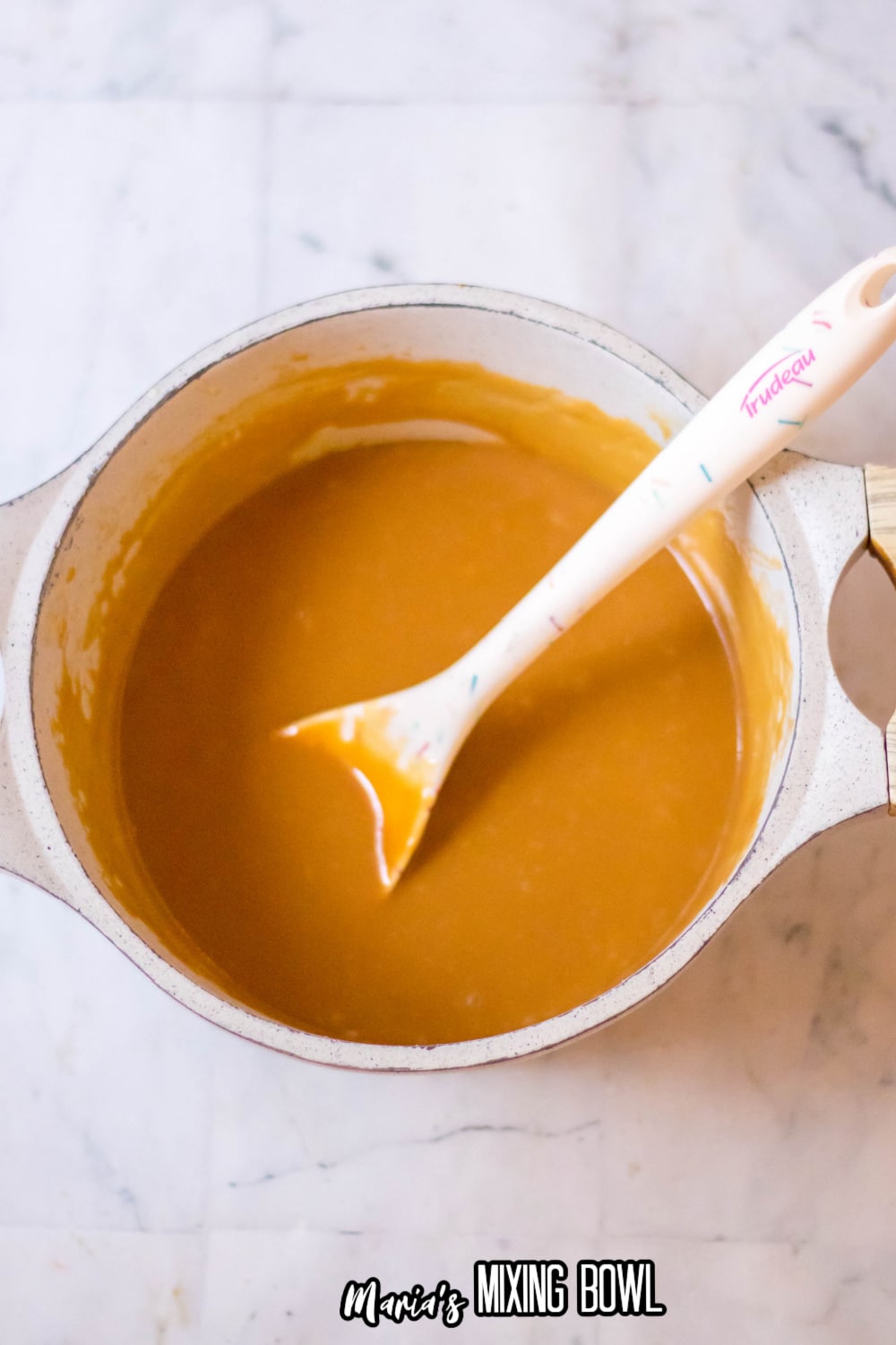 caramel in a saucepan
