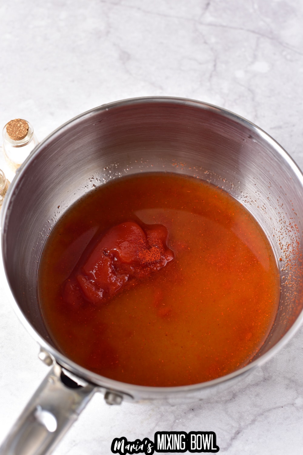 bbq sauce in a saucepan