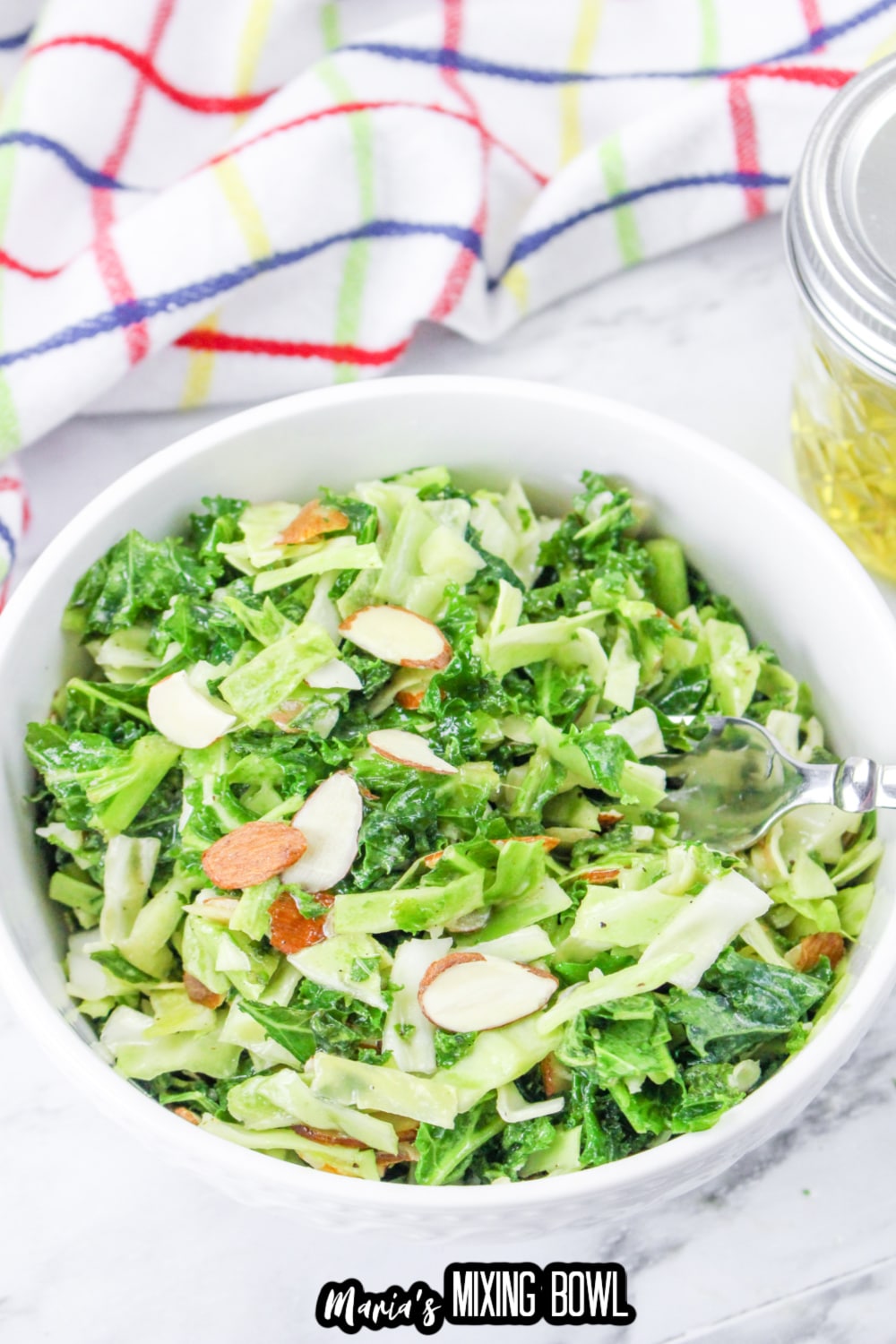 white bowl filled with chick-fil-a kale salad