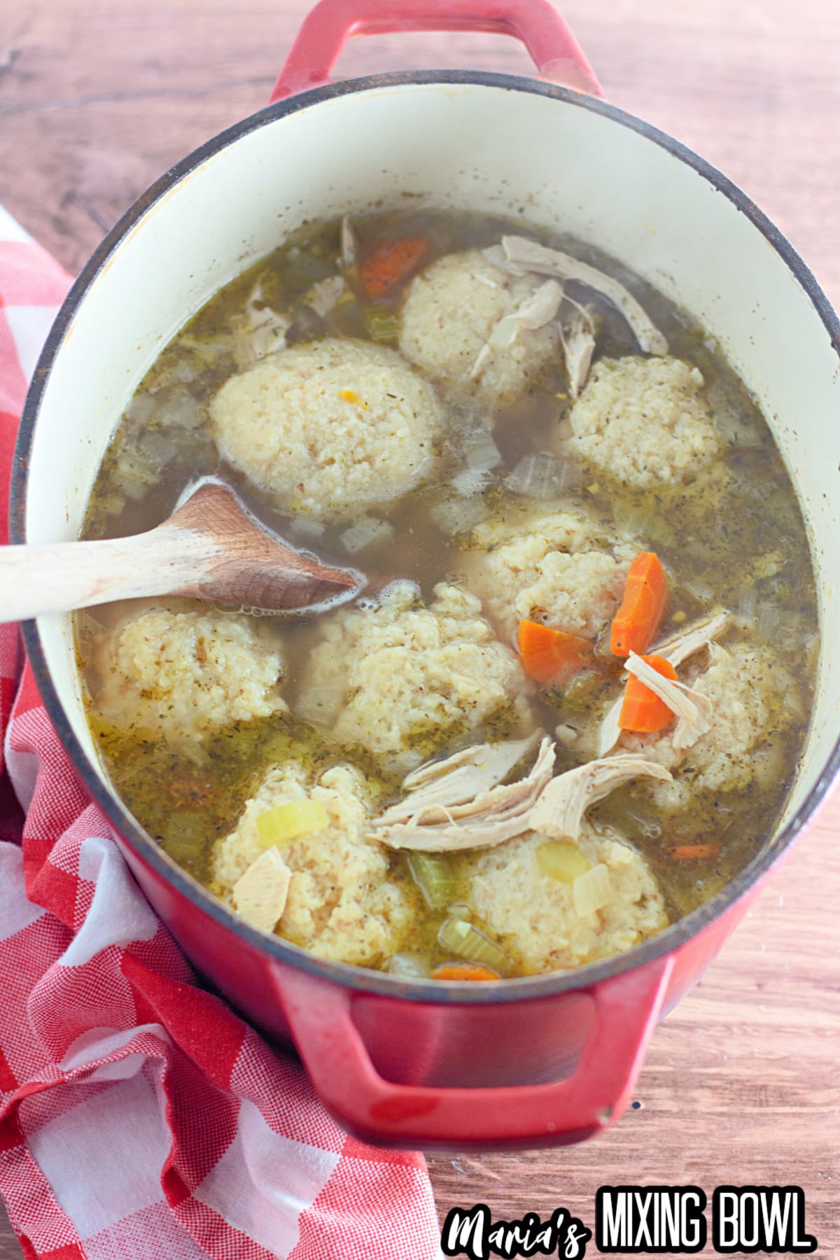 finish matzo ball soup in a large dutch oven.