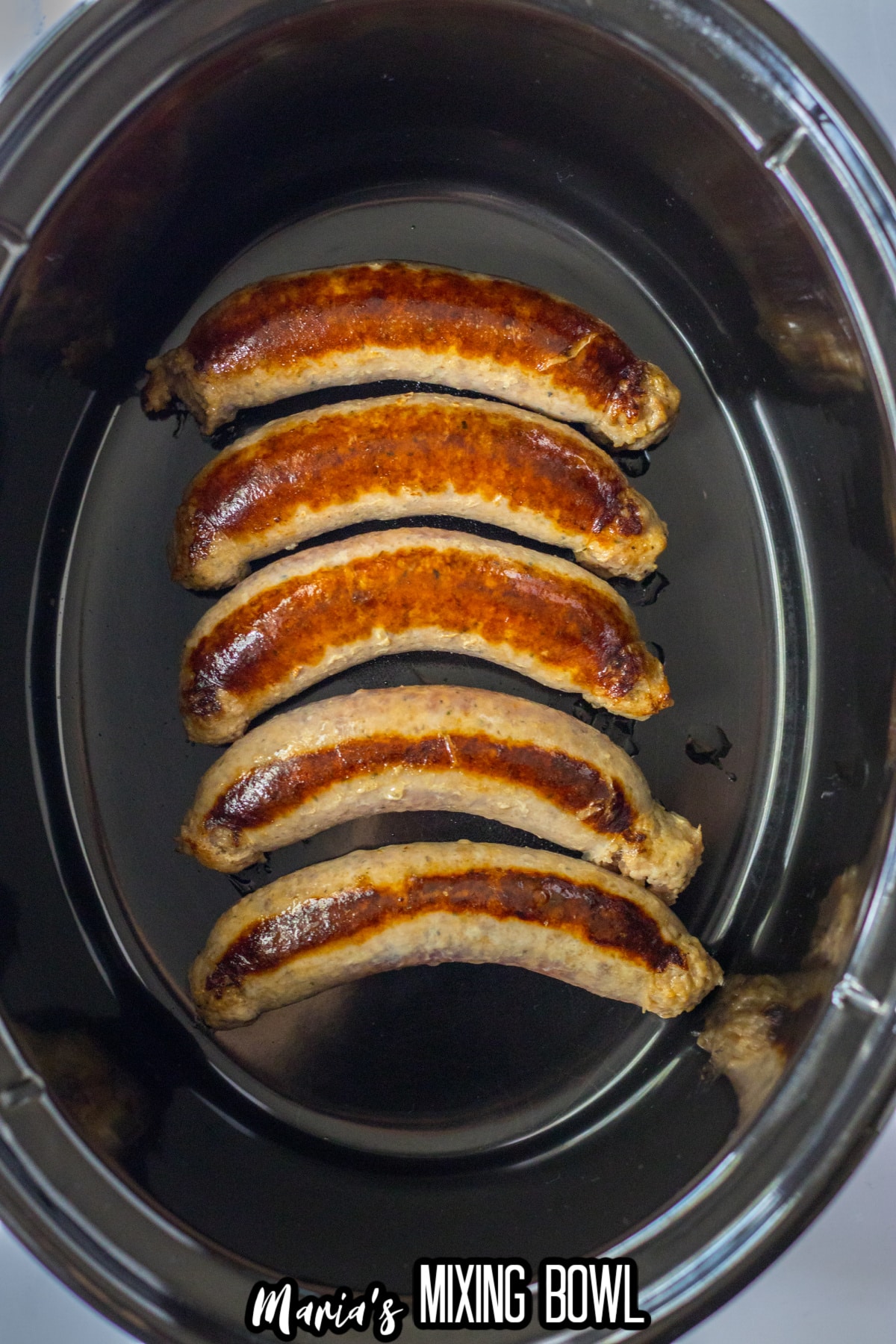 sear sausages in the slow cooker.