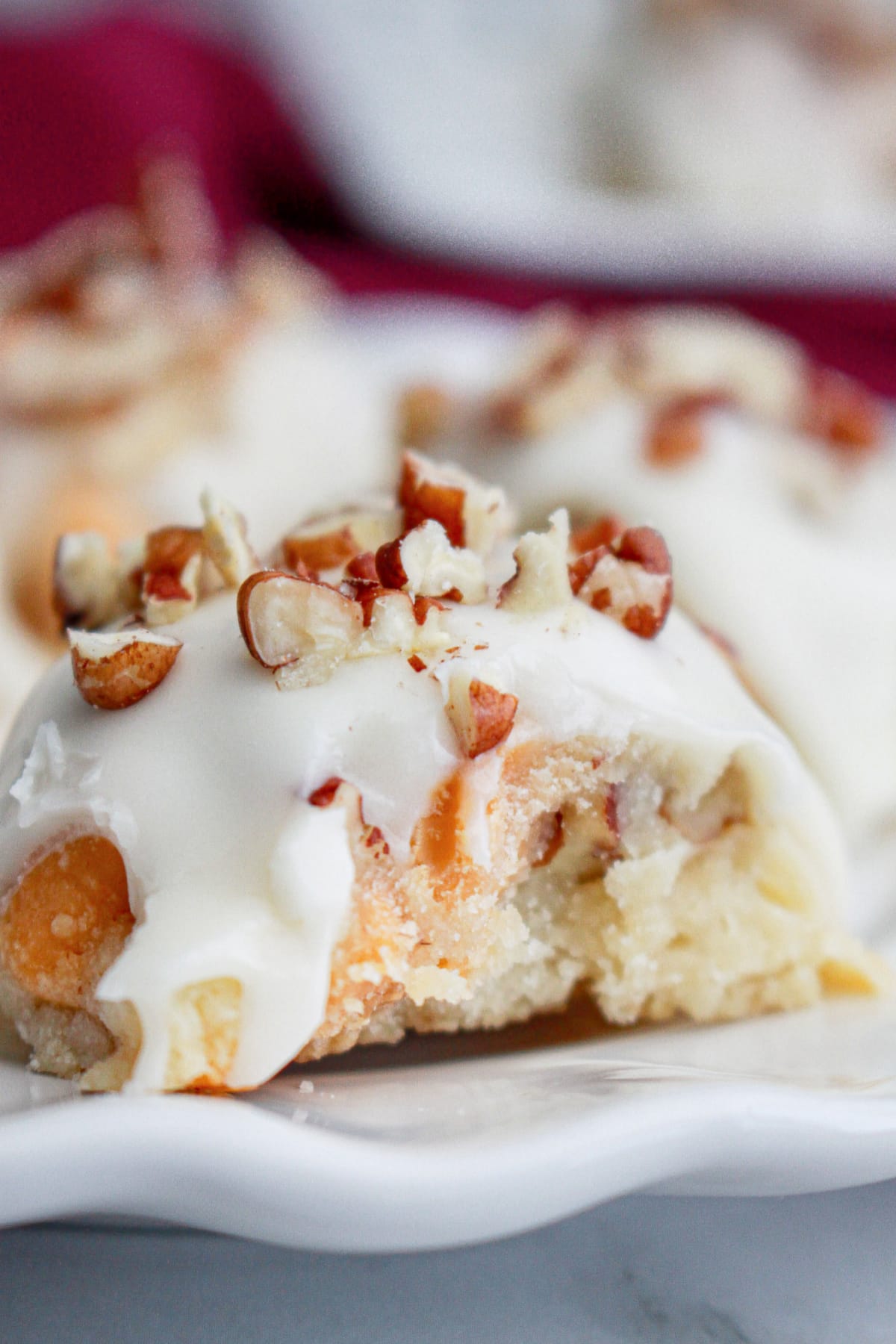 butternut cookies on a plate.