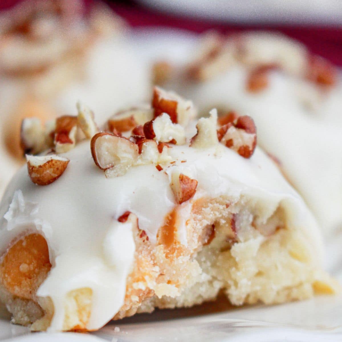 butternut cookies on a plate.