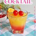bahama cocktail on a table.