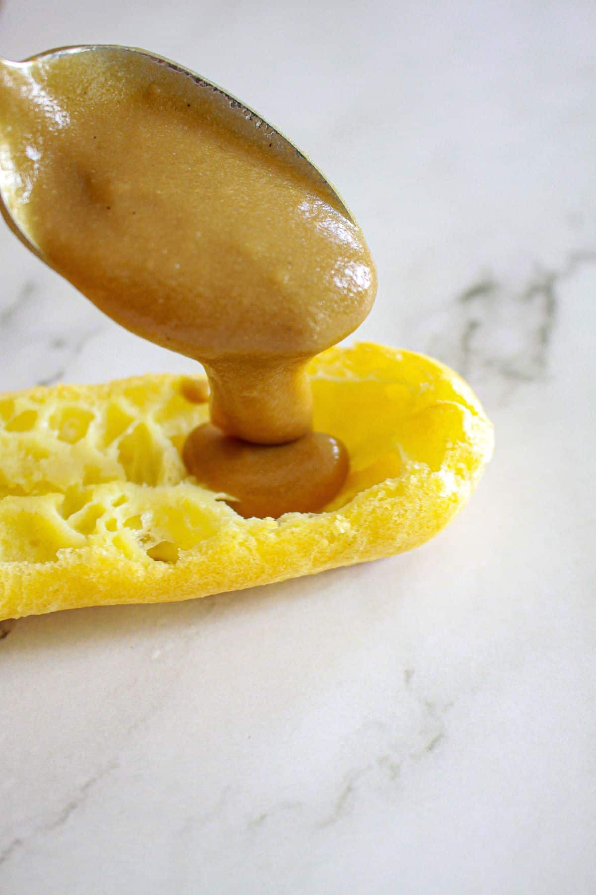 espresso filling being added to eclairs.