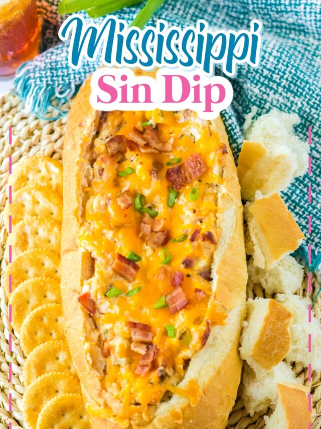 finished mississippi sin dip on a table.