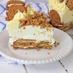 cake on white plate