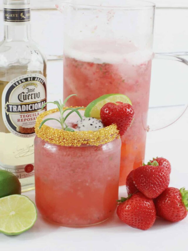 Strawberry Dragon Fruit Margarita