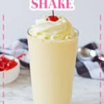 orange creamsicle shake on a counter.