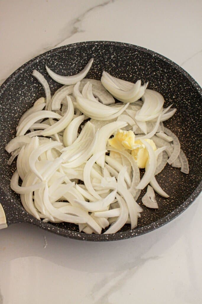 onions and butter in a large skillet.