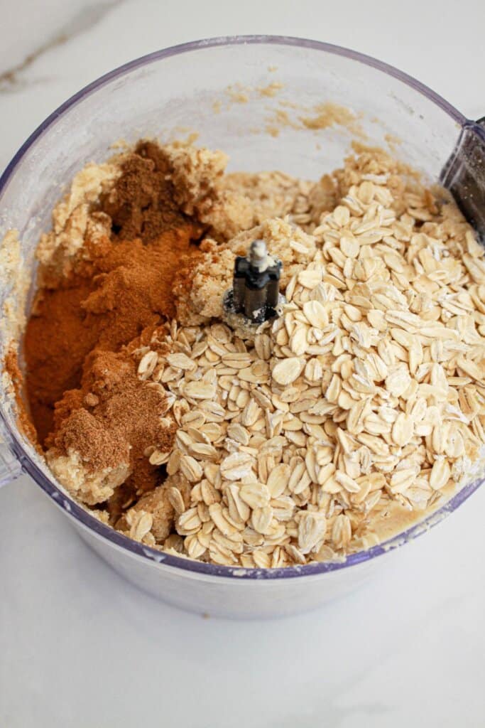 oats, seasonings, butter, and brown sugar in a food processor.