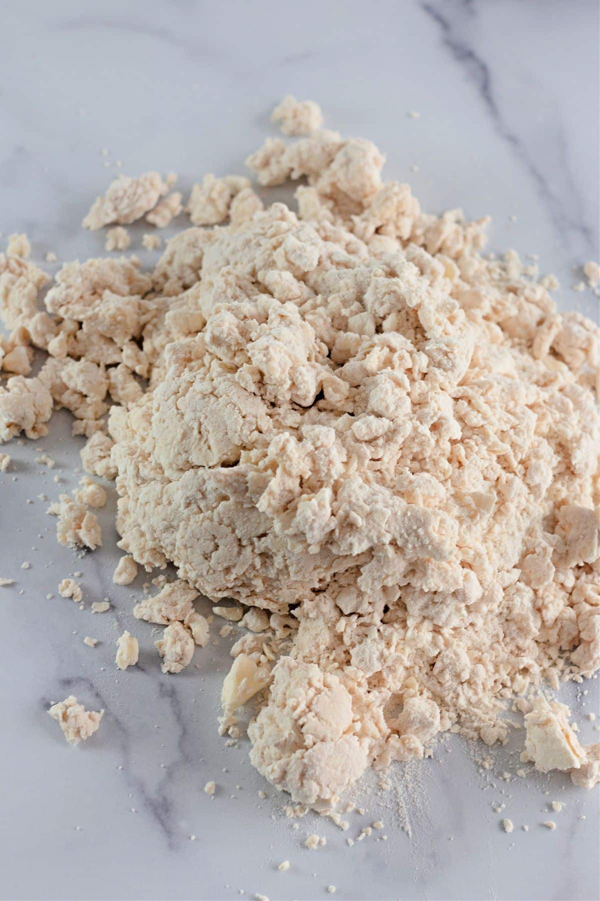 dough in a pile ready to be shaped.