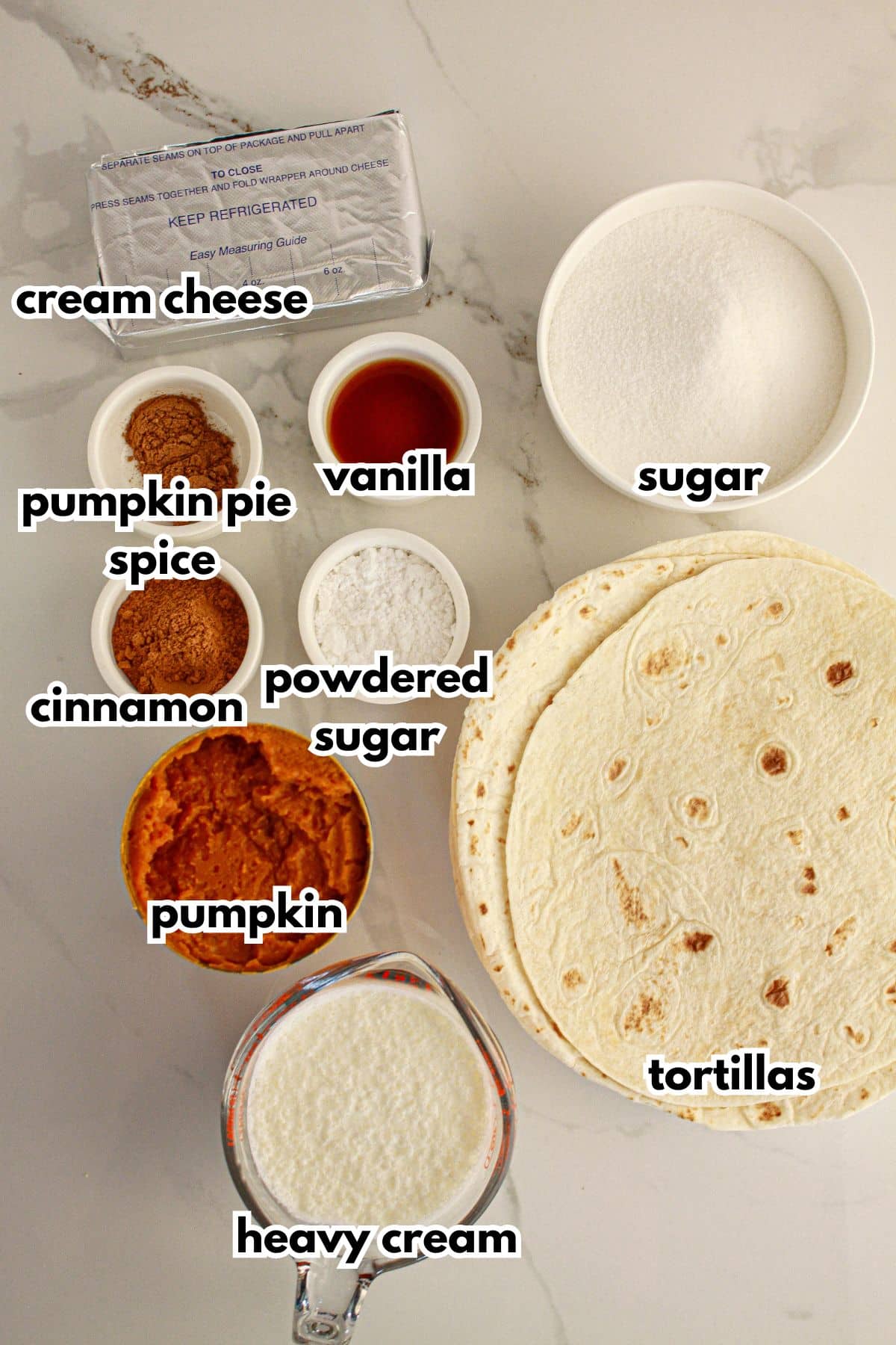Ingredients on counter.