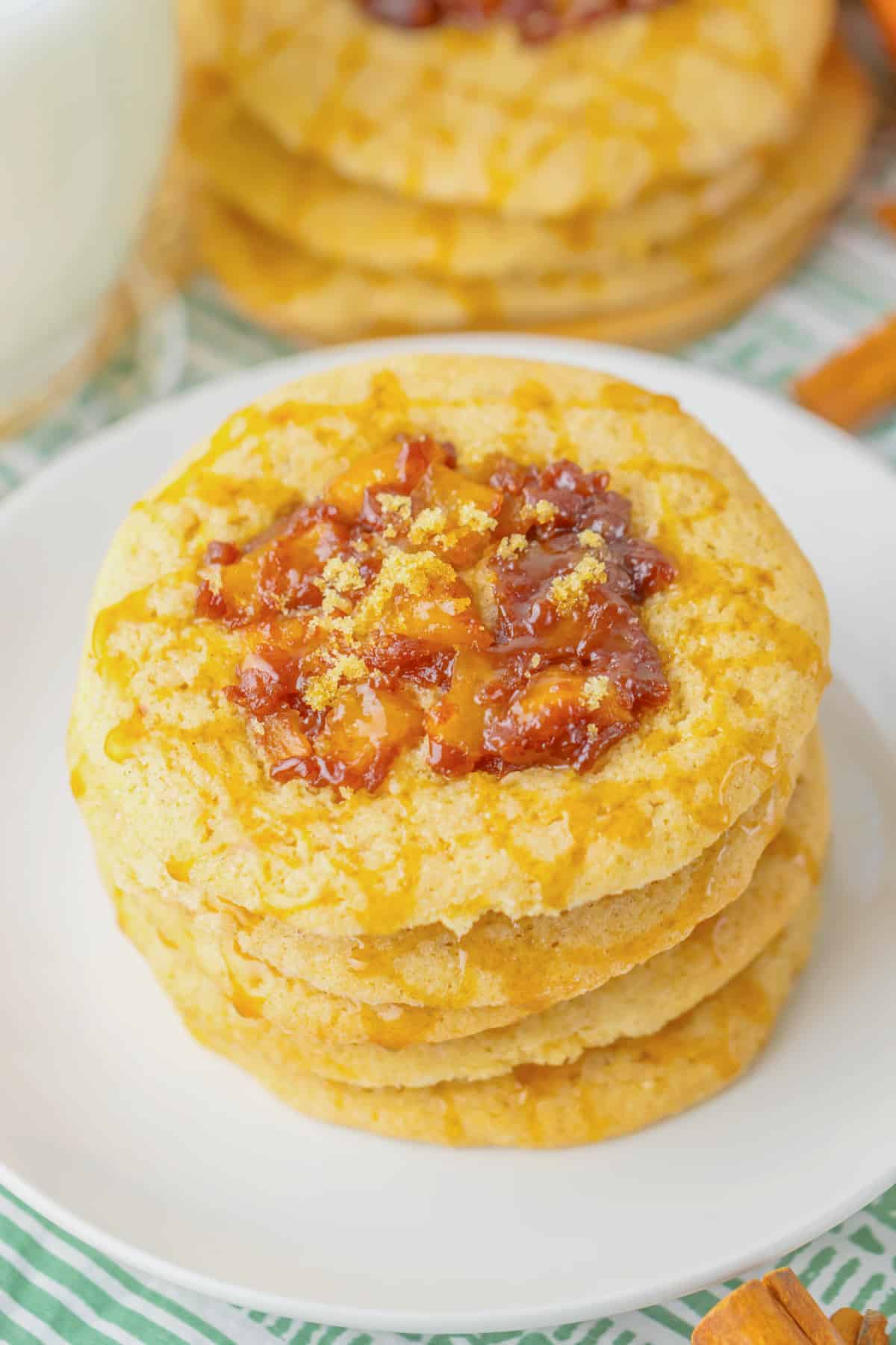 Cookies on small plate.