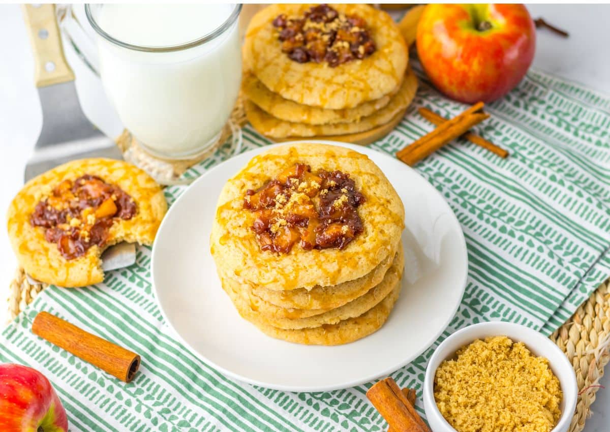 Cookies on small plate.