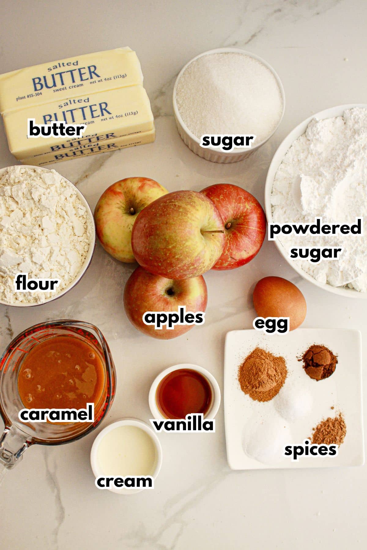 Ingredients on a counter.