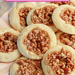 Pecan pie cookies on a serving platter.
