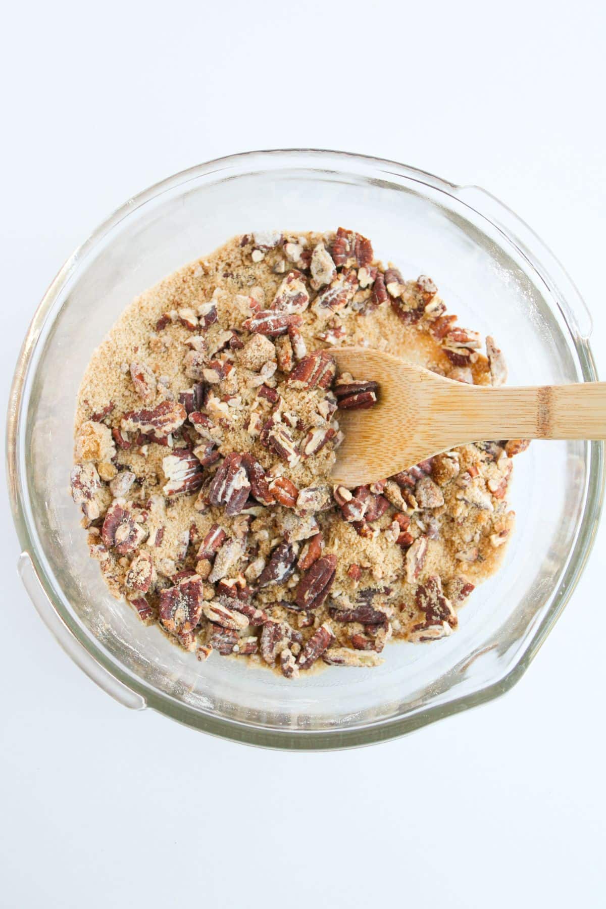 Batter in a glass bowl.