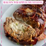 Meatloaf on a serving platter.