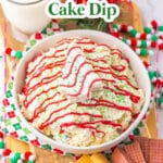 Christmas tree cake dip.