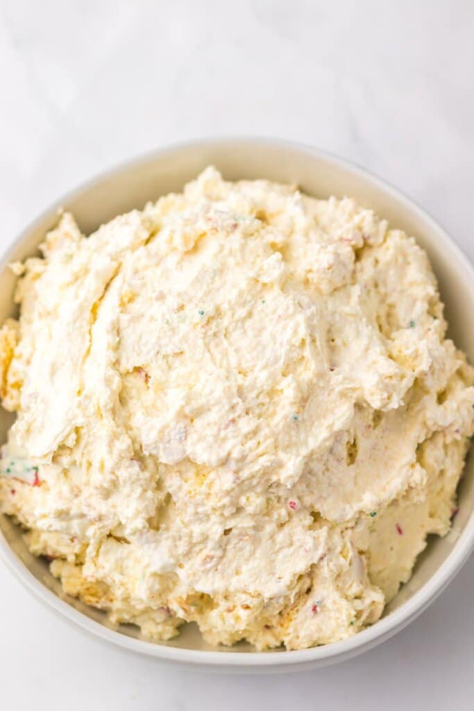 Dip in a serving bowl.