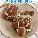 Gingerbread Whoopie Pies on a plate.