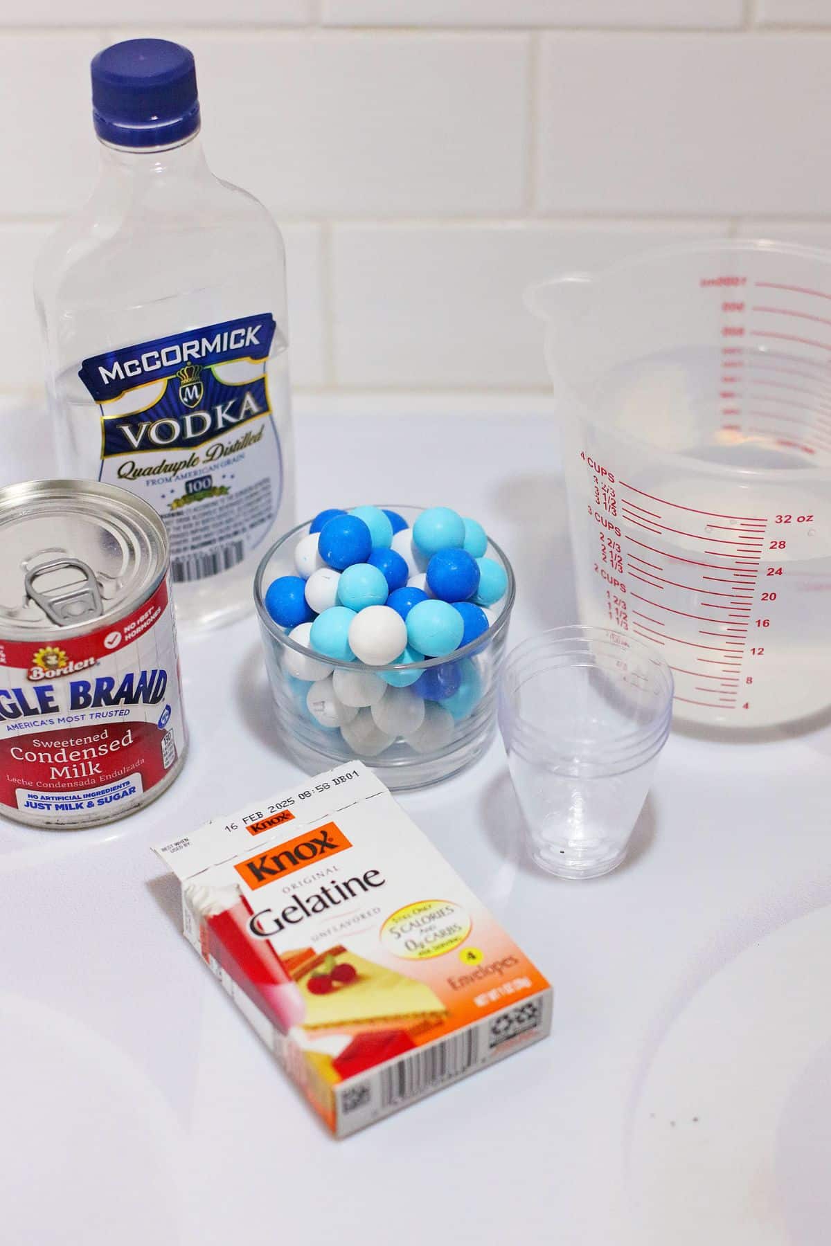 Ingredients on a counter.