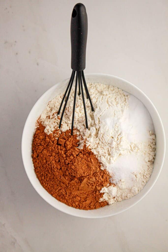Dry ingredients in a small bowl.