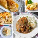 Square collage of chicken recipes.