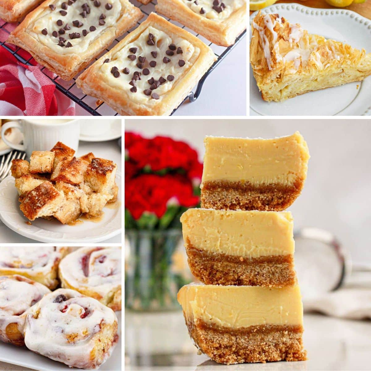 Collage of Mother's Day Brunch recipes.