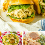 Collage of slow cooker chicken recipes
