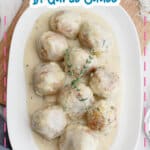 Artichokes meatballs on a plate.