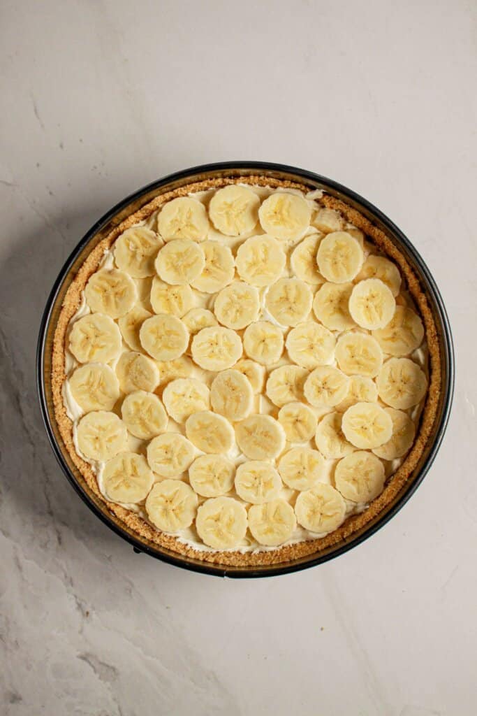 Fruit slices being on top of dessert.