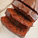 Slices of brownie bread on a platter.