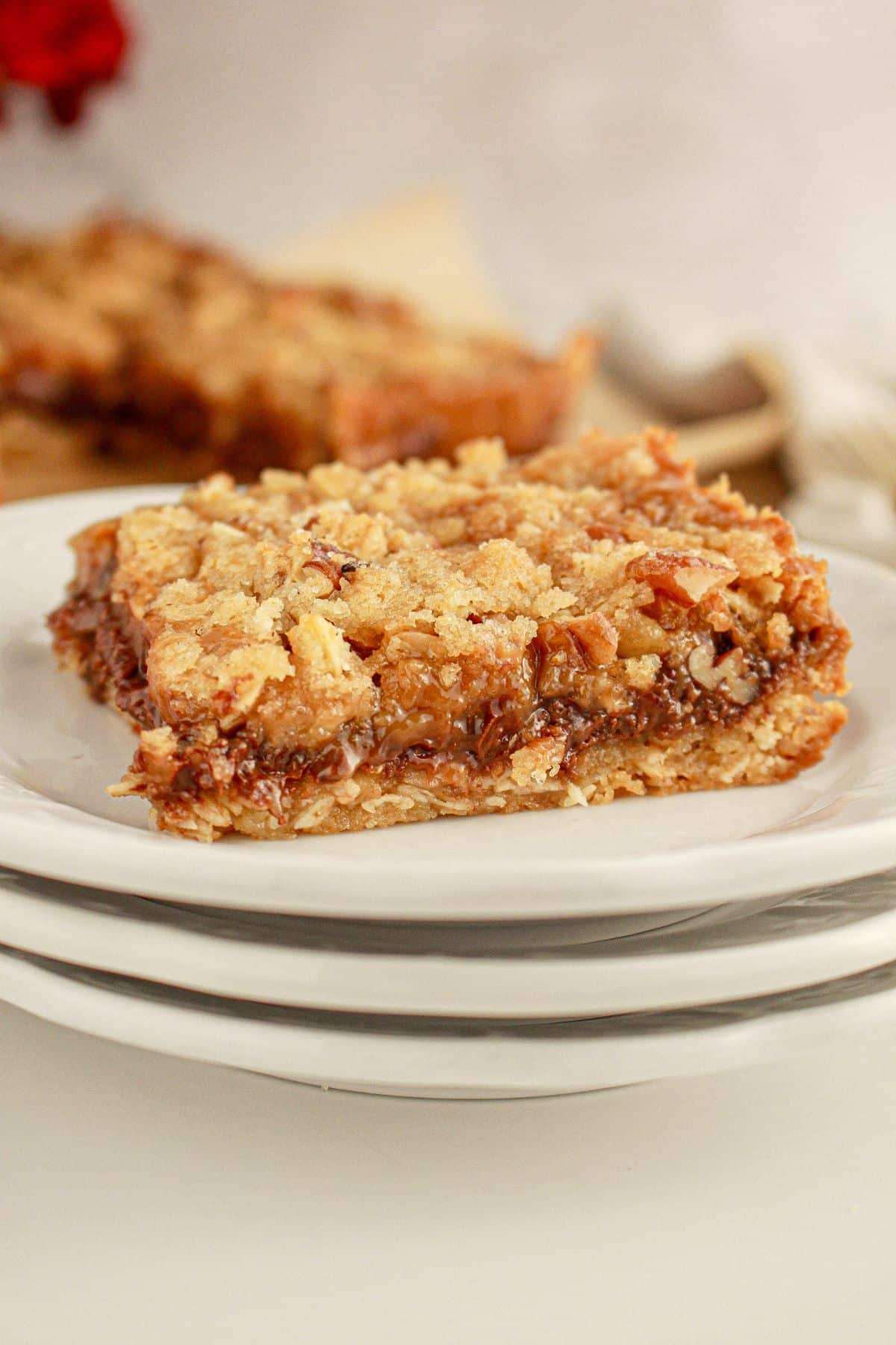 Carmelita bar on a small plate.