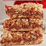 Carmelita bars on a small plate.