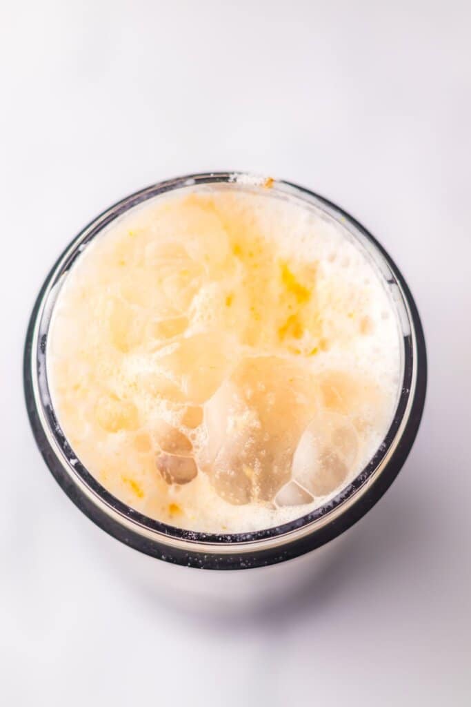 Shake in a personal sized blender.