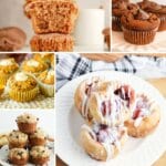 10 Delicious Muffins For A Tasty Breakfast Collage of muffin photos.