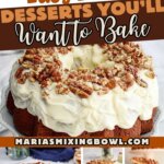 Collage of pecan recipes.