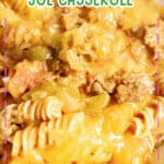 Bowl full of crock pot sloppy joe casserole.