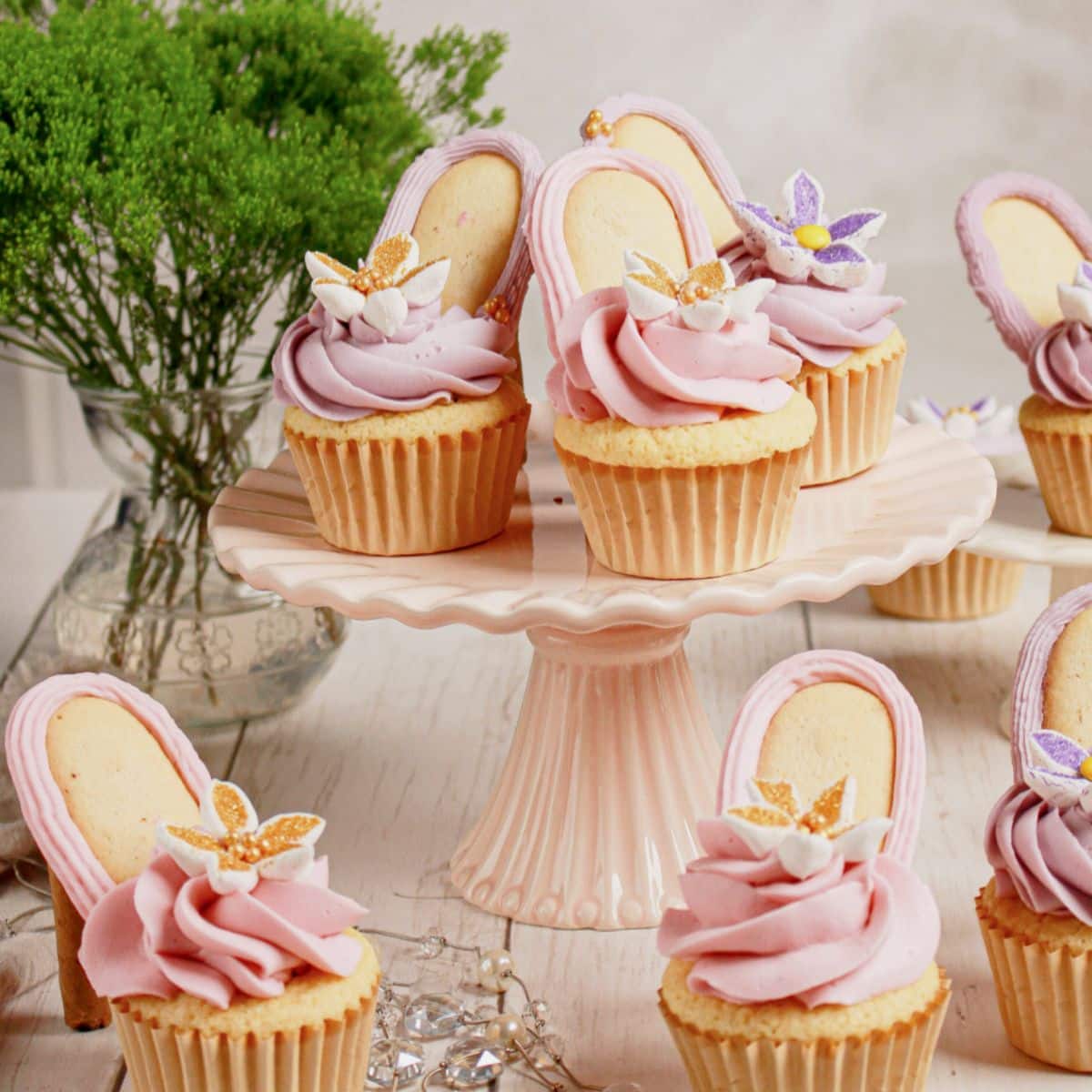 Lemon Raspberry Cupcakes (High Heel Cupcakes)